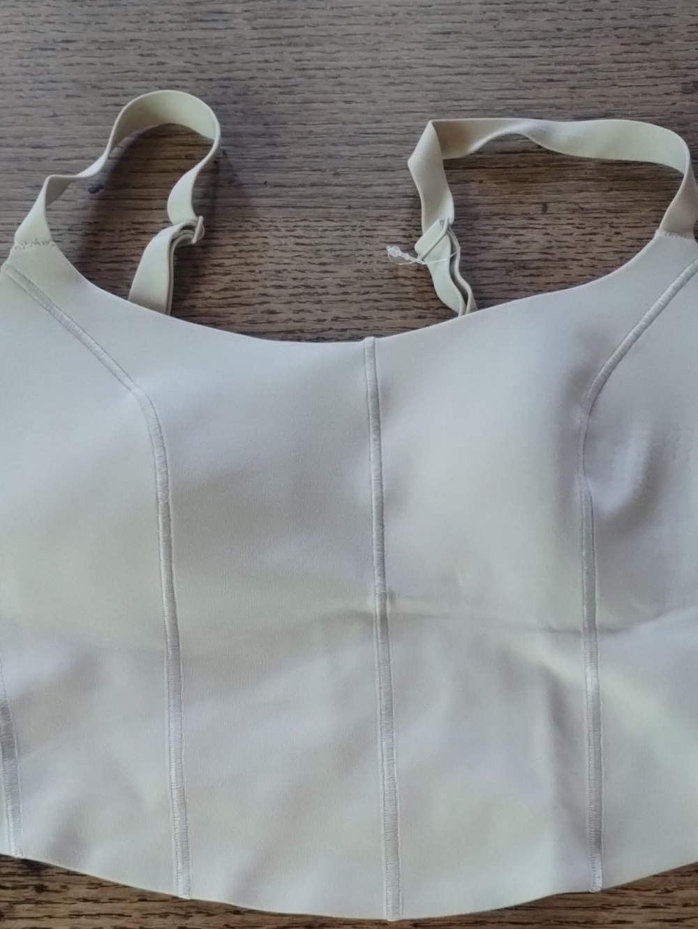 Structured Cream Bustier Crop Top with Adjustable Straps